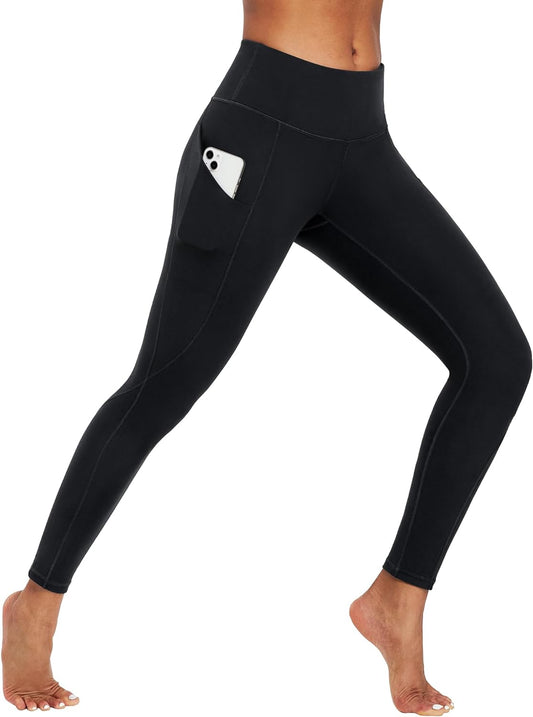 Leggings with Pockets for Women Yoga Pants Women High Waisted Leggings for Women Tummy Control Athletic Leggings